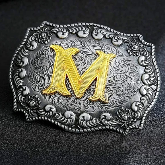 Accessories | New Letter M Initial Western Belt Buckle  display picture 1